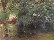 John Singer Sargent A Backwater Calcot Mill Near Reading oil painting